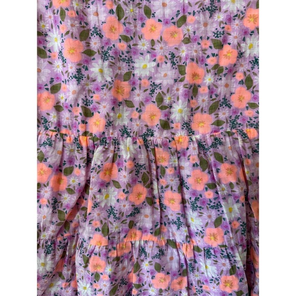 Cat and Jack Girls Floral Tiered Dress Size 14 NWT - Picture 3 of 5